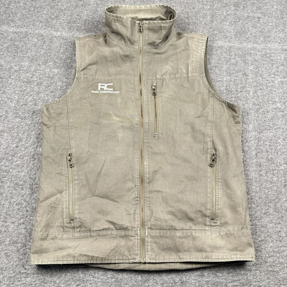 Kuhl Burr Vest Mens Medium Vintage Patina Dye Fleece‎ Lined Sleeveless Hiking